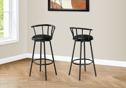 Swivel Stool Bar Height, Stylish Design Contemporary & Modern (Set of 2)