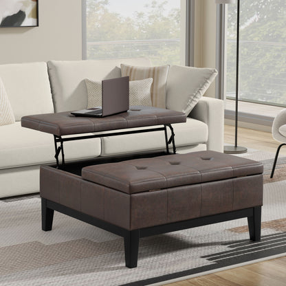 Dover - Multifunctional Lift Top Coffee Table Storage Ottoman