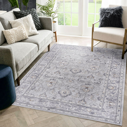 Marfi - Oriental Non-Shedding Living Room Bedroom Dining Home Office Stylish And Stain Resistant Area Rug