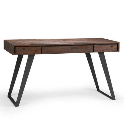 Lowry - Desk - Distressed Charcoal Brown