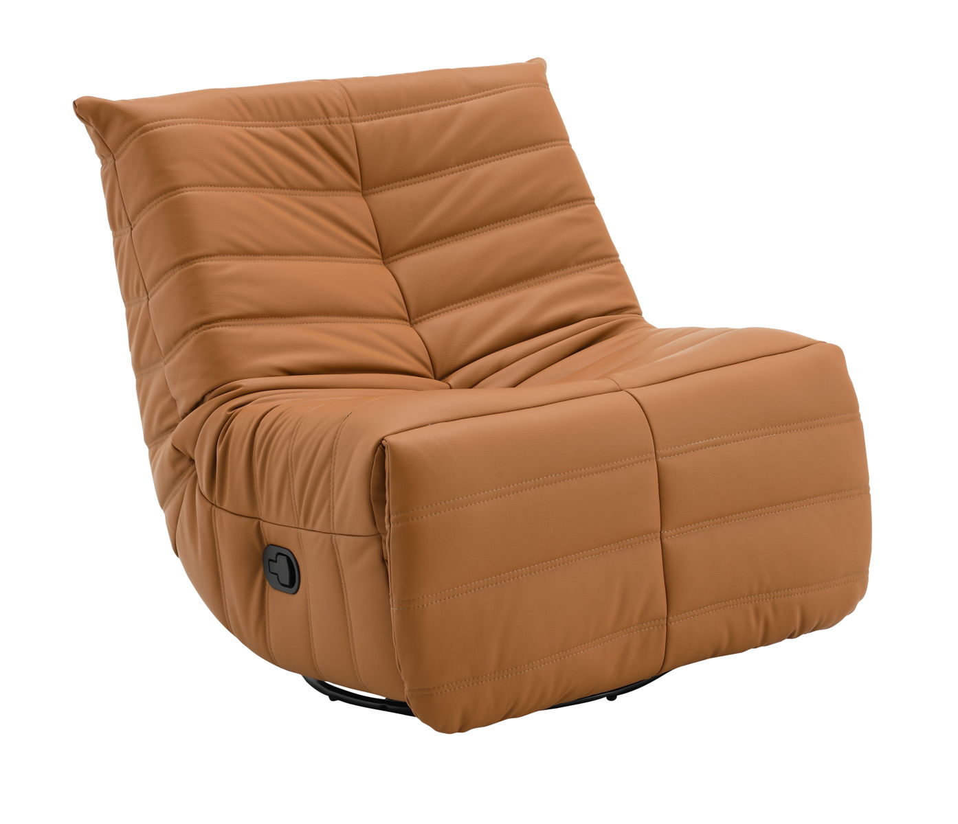 Talmon - Chenille Glider Recliner With Swivel