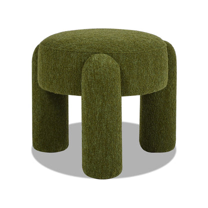 Hugo - Round Fully Upholstered Ottoman