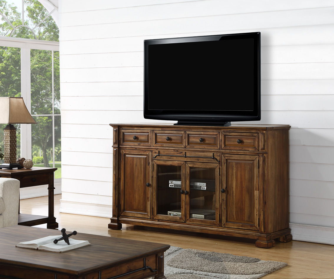 Barclay - TV Stand Console - Rustic Acacia