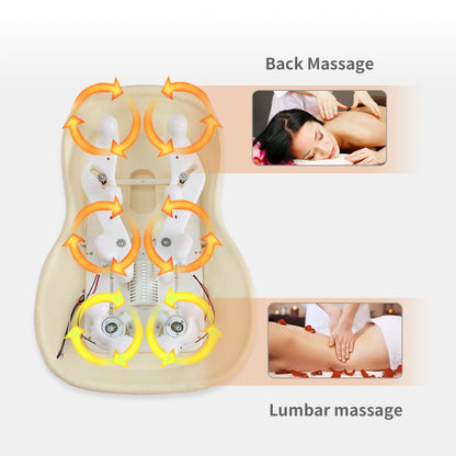 12 Massage Nodes, Full Set Massage Pad, Thai Massage Car Cushion - Gray