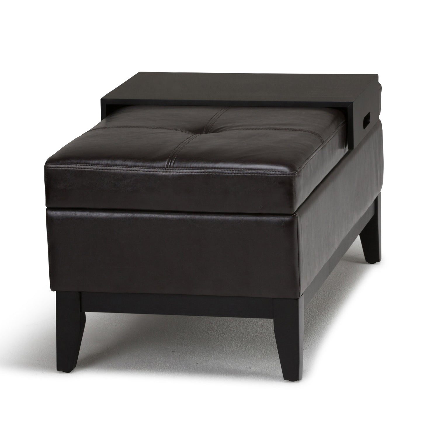 Oregon - Contemporary Storage Ottoman Bench With Tray