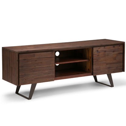 Lowry - TV Media Stand - Distressed Charcoal Brown