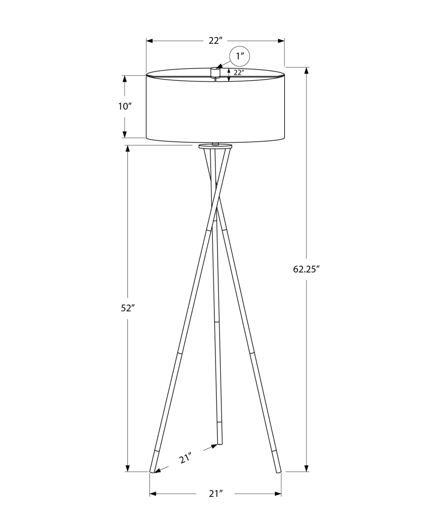 Floor Lamp, Lighting - Black