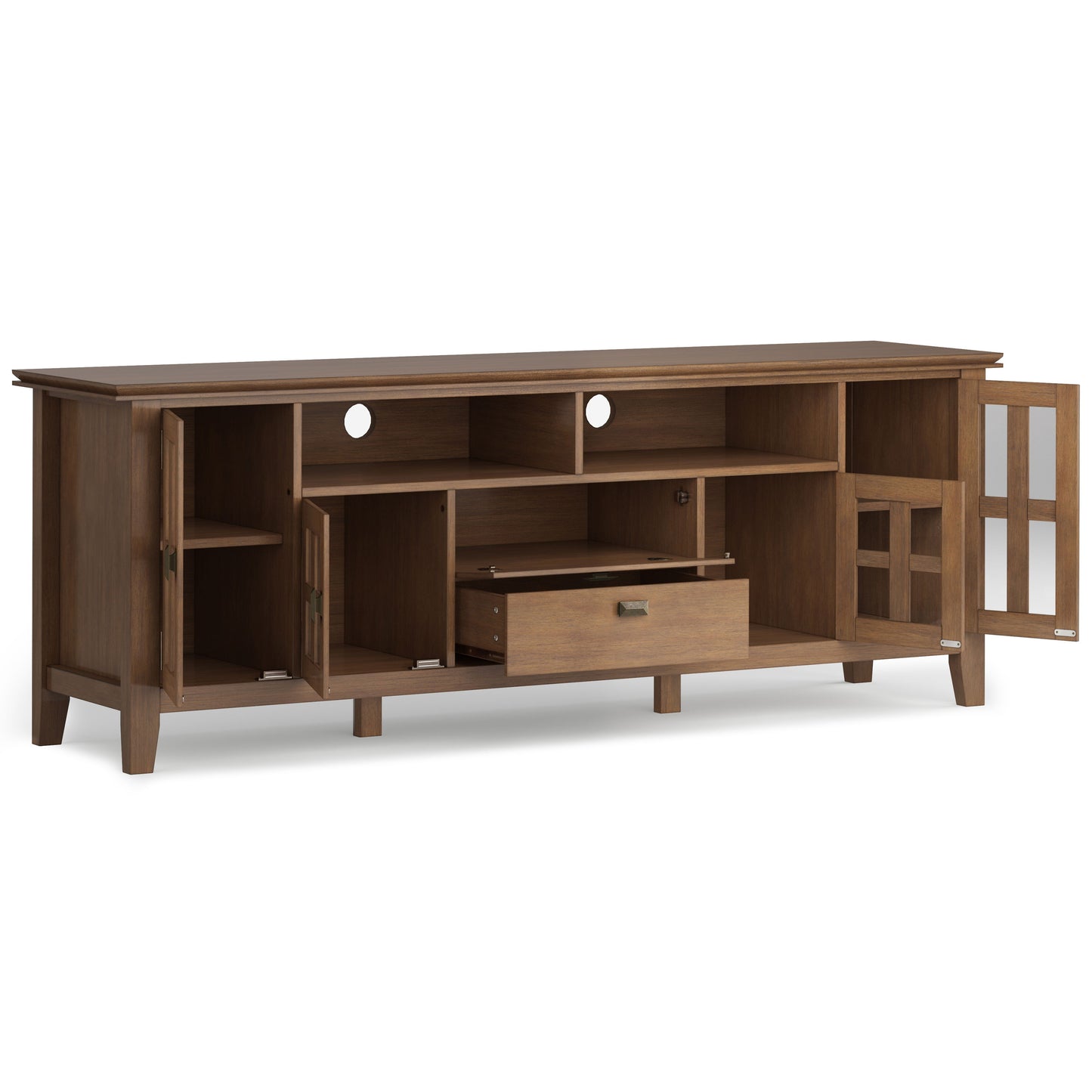 Artisan - TV Media Stand - Rustic Natural Aged Brown