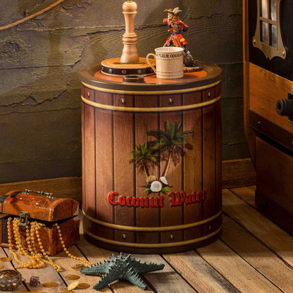 Pirate - Coconut Nightstand And Toy Box - Brown