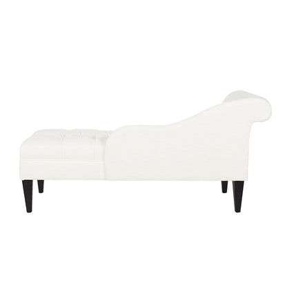 Harrison - Tufted Roll Arm Chaise Lounge