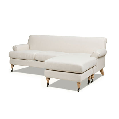 Alana - L-Shape Reversible Sectional Sofa - Light Beige