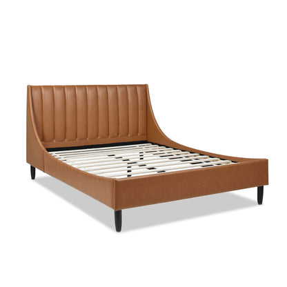 Aspen - Vertical Tufted Modern Headboard Platform Bed Set