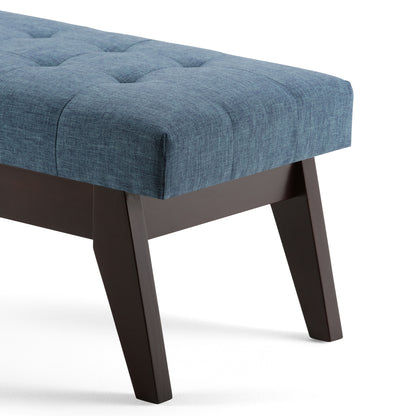 Draper - Upholstered Mid Century Tufted Ottoman Bench