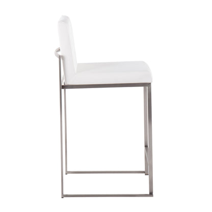 Fuji - Contemporary High Back Counter Stool, Functional Design