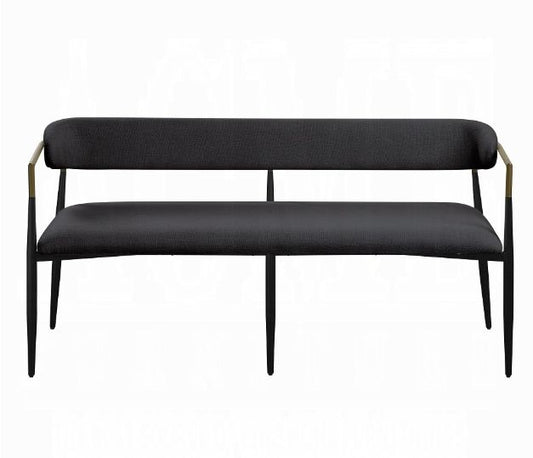 Jaramillo - Chenille Bench - Black