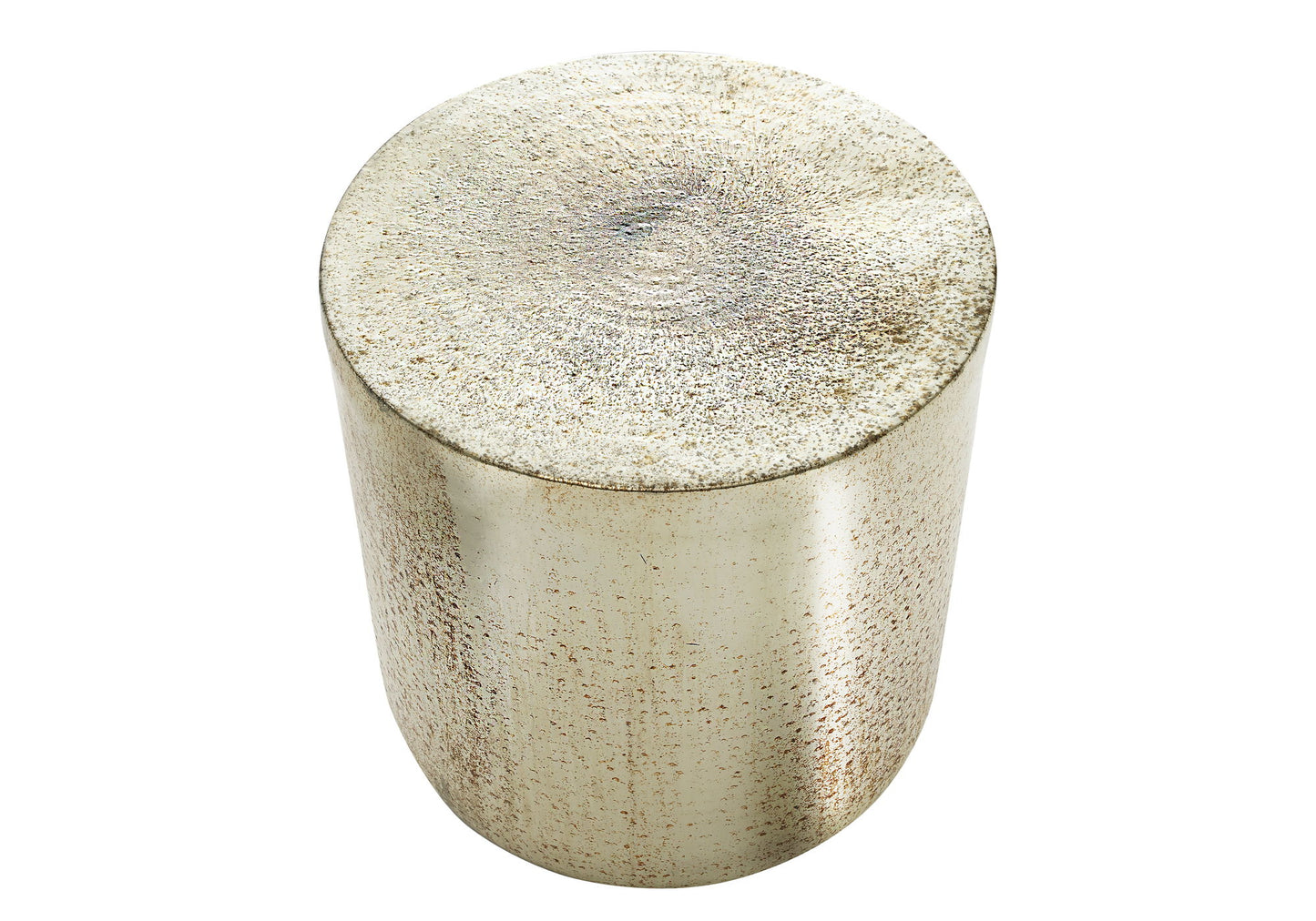 Drum Accent Side Table, Boho-Glam Design