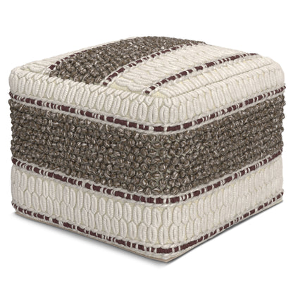 Grady - Handcrafted Square Pouf