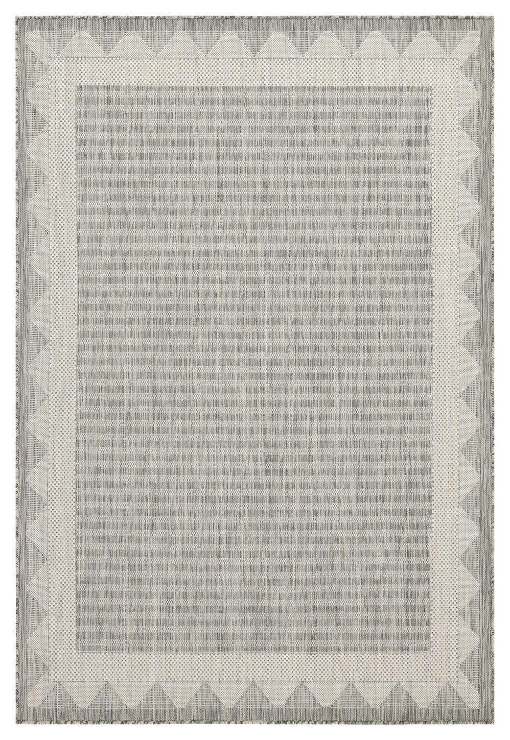 Sunshine - 2'7" X 7'3" Indoor, Outdoor Area Rug, Polypropylene - Silver