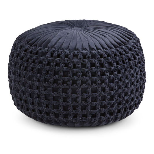 Renee - Handcrafted Round Pouf