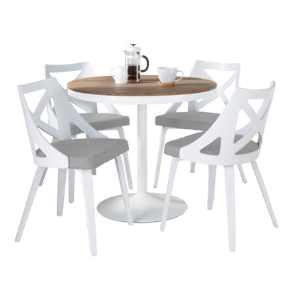 Dakota Charlotte - 5 Piece Contemporary Design Dining Set