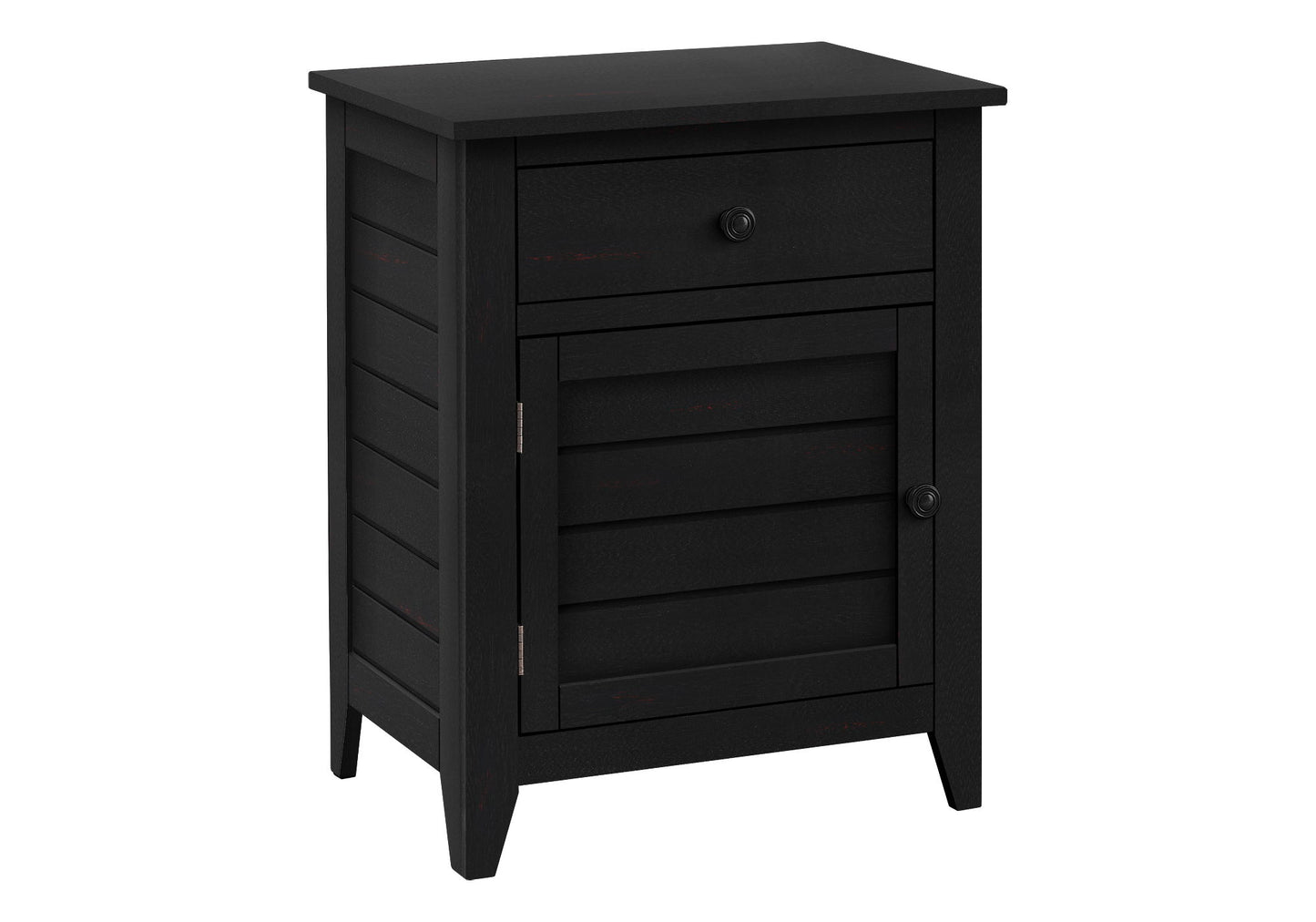 Accent Nightstand, Storage Drawer, Transitional