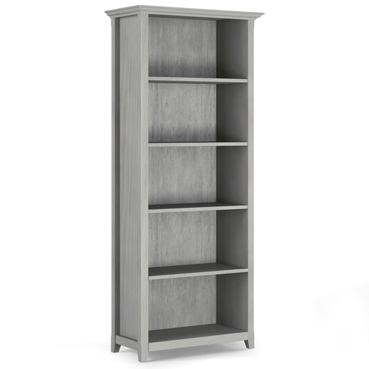 Amherst - 5 Shelf Bookcase - Fog Gray