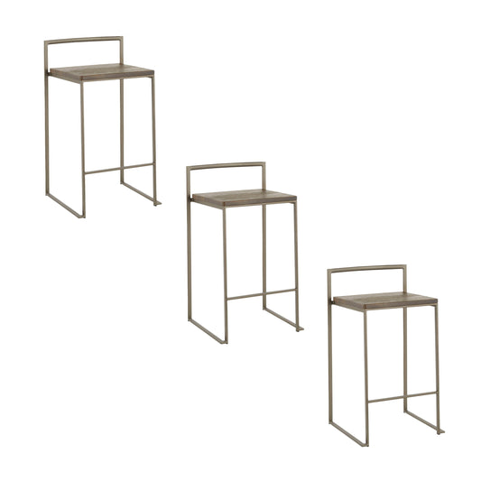 Fuji - Industrial Stackable Counter Stool Set