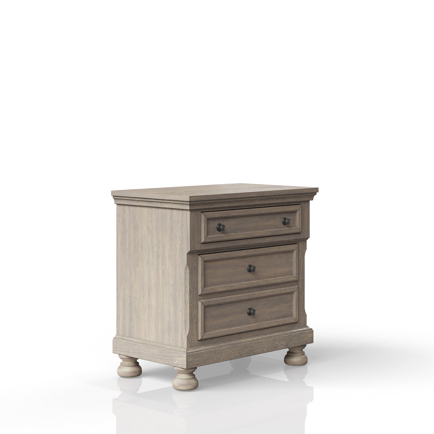 Nightstand Two Storage Drawers