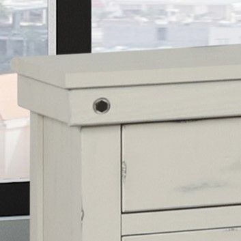 3 Drawer Elegant Nightstand - White