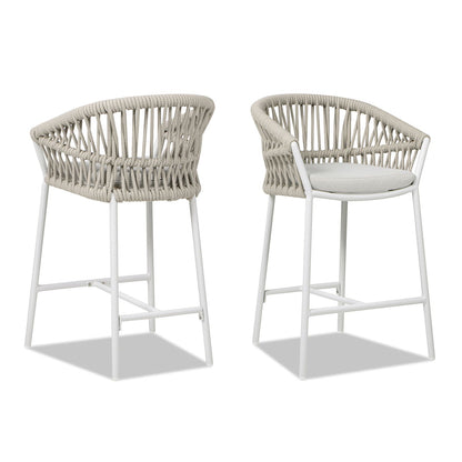 Maiden - Patio Counter Stool Sunproof Olefin (Set of 2)