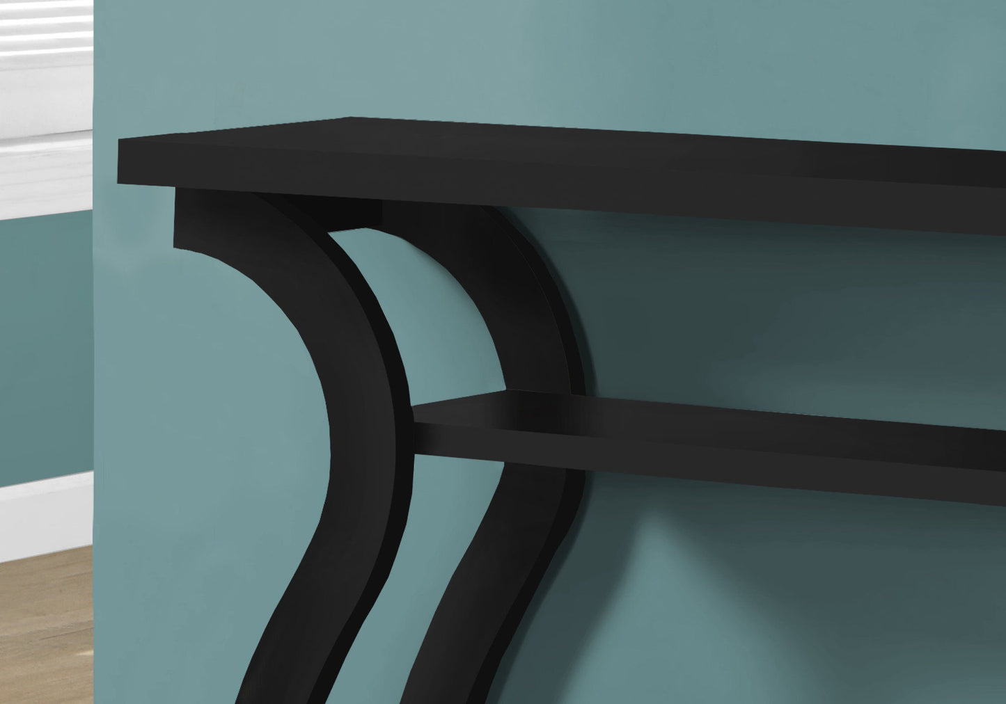 Accent Console Table For Entryway, Unique Curved Design