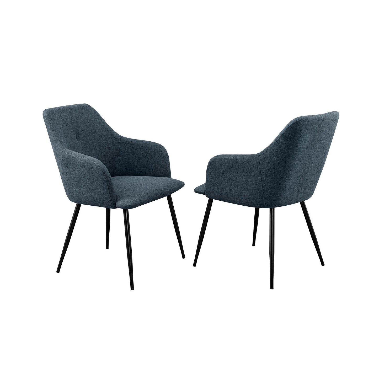 Contemporary Upholstered Woven Dining Chairs