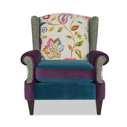 Anya - Boho Chic Wingback Accent Arm Chair