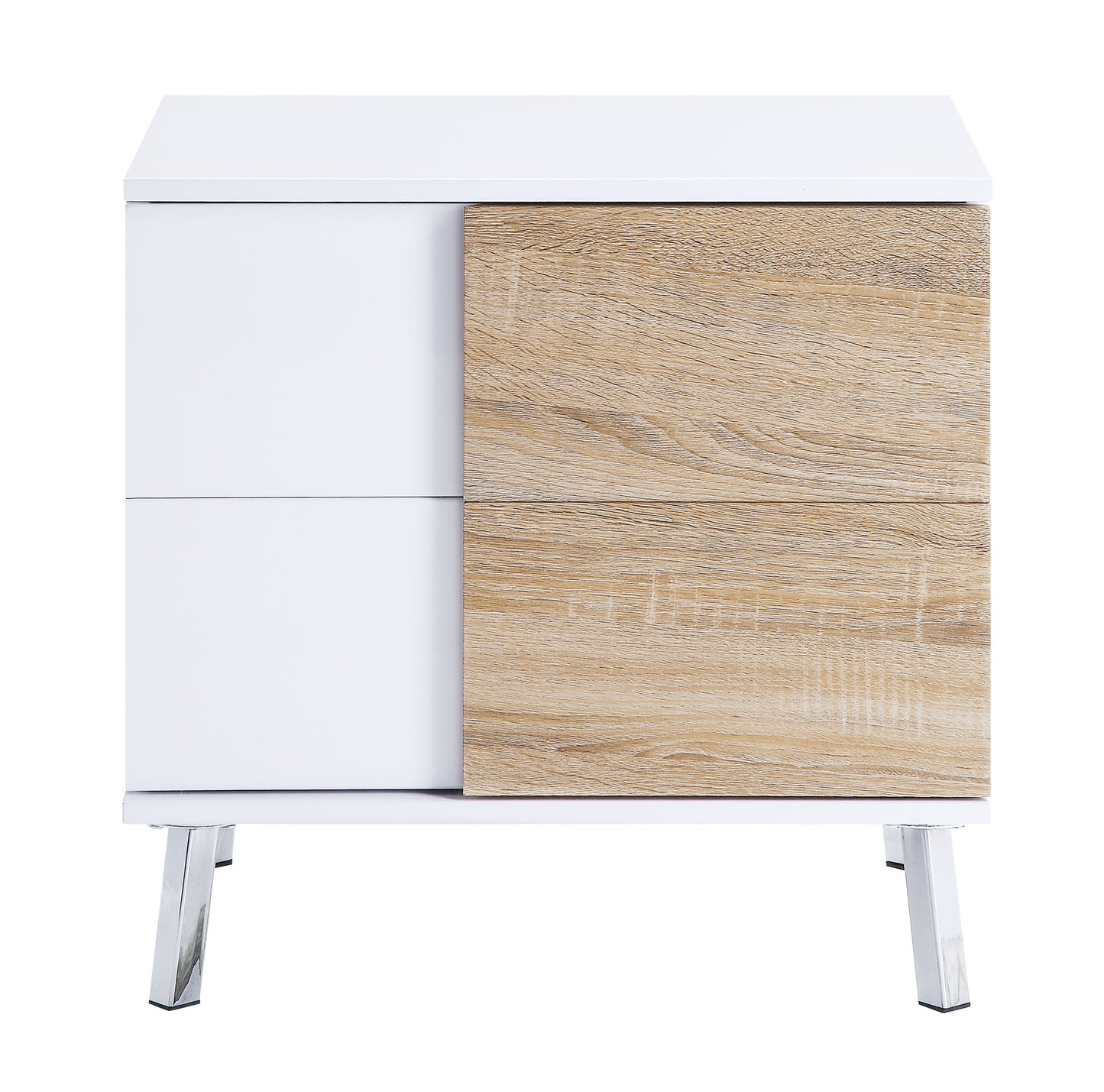 Verux - High Gloss End Table - White