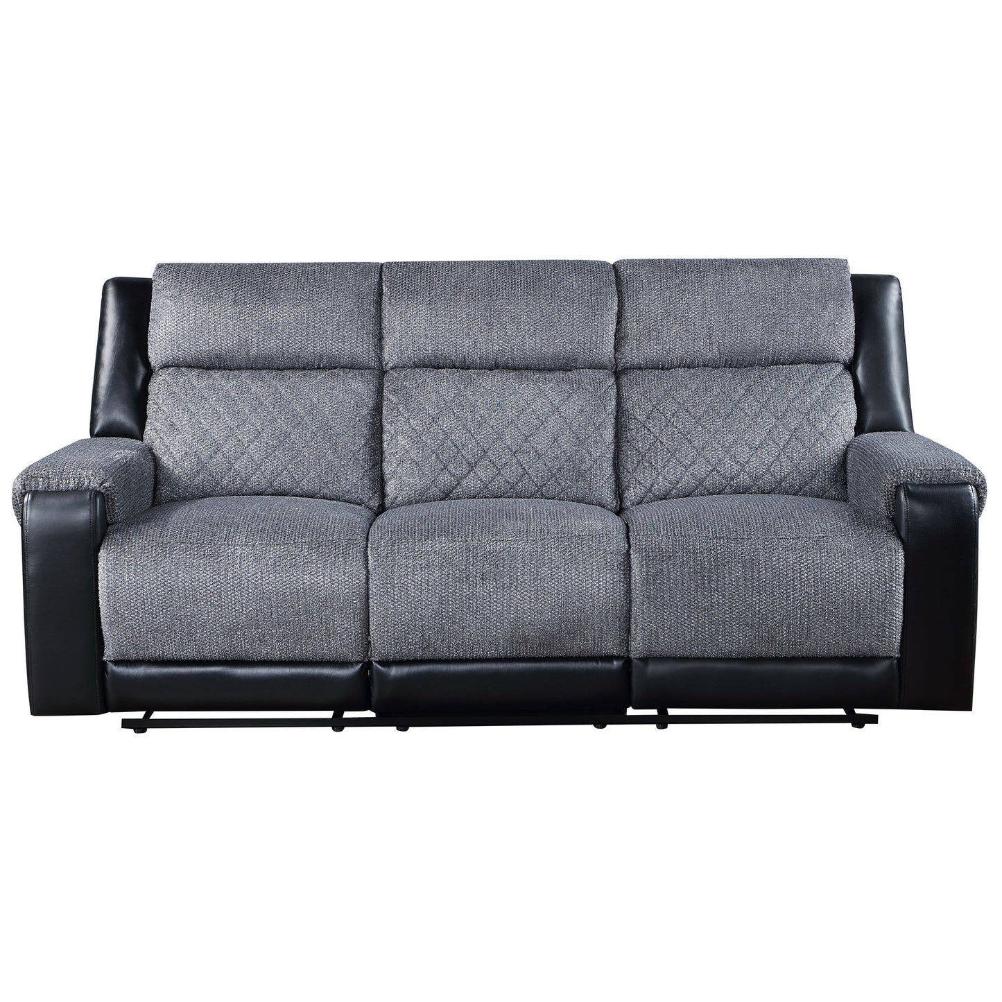 Alicia - Reclining Sofa - Gray / Black