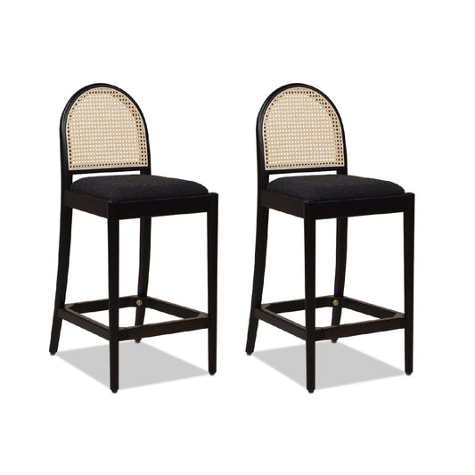 Panama - Curved Back Cane Counter Stool (Set of 2)