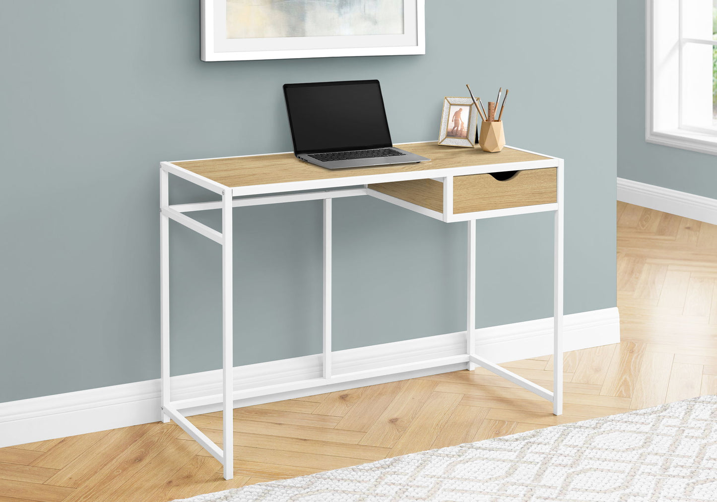 Computer Desk For Home Office, 1 Storage Drawer, Contemporary & Modern