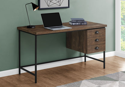 Computer Desk For Home Office, Laptop, 3 Storage Drawers, Contemporary & Moder