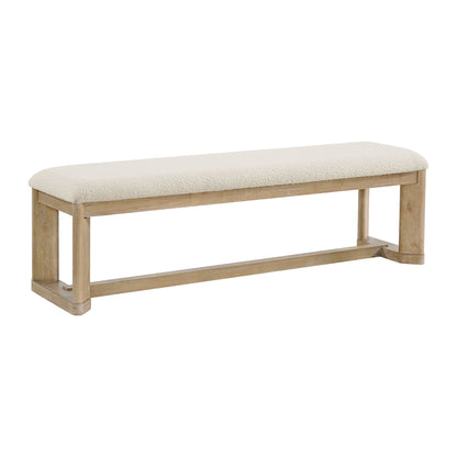 Clove - Upholstered Dining Bench - Brown