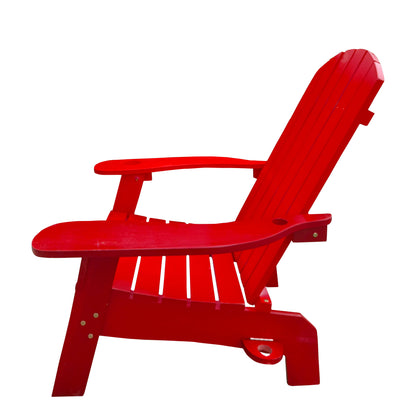 Outdoor Or Indoor Adirondack Chair With An Hole To Hold Umbrella On The Arm