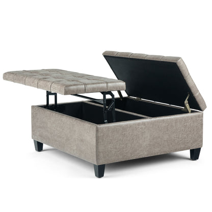 Harrison - Upholstered Coffee Table Storage Ottoman