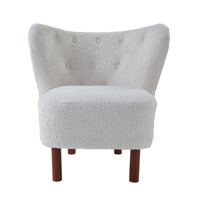 Zusud - Teddy Sherpa Accent Chair - White