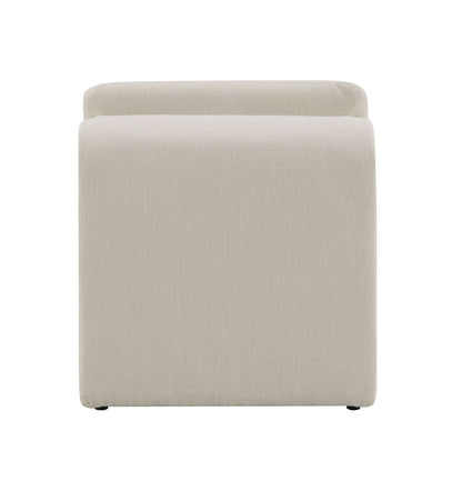 Jaeda - Innovative EleganceAccent Chair In Curved Shape - Beige