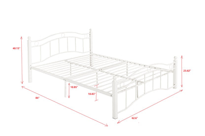 Metal Bed Frame With Headboard And Footboard