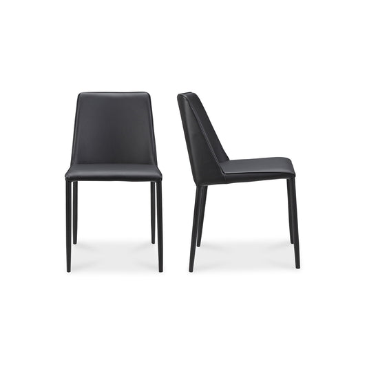 Nora - Dining Chair Chair Vegan Leather (Set of 2) - Black