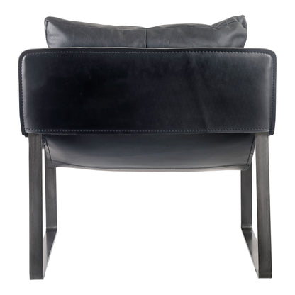 Connor - Club Chair - Black - Leather