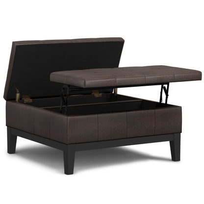 Dover - Multifunctional Lift Top Coffee Table Storage Ottoman