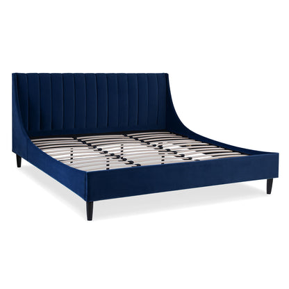 Aspen - Vertical Tufted Modern Headboard Platform Bed Set