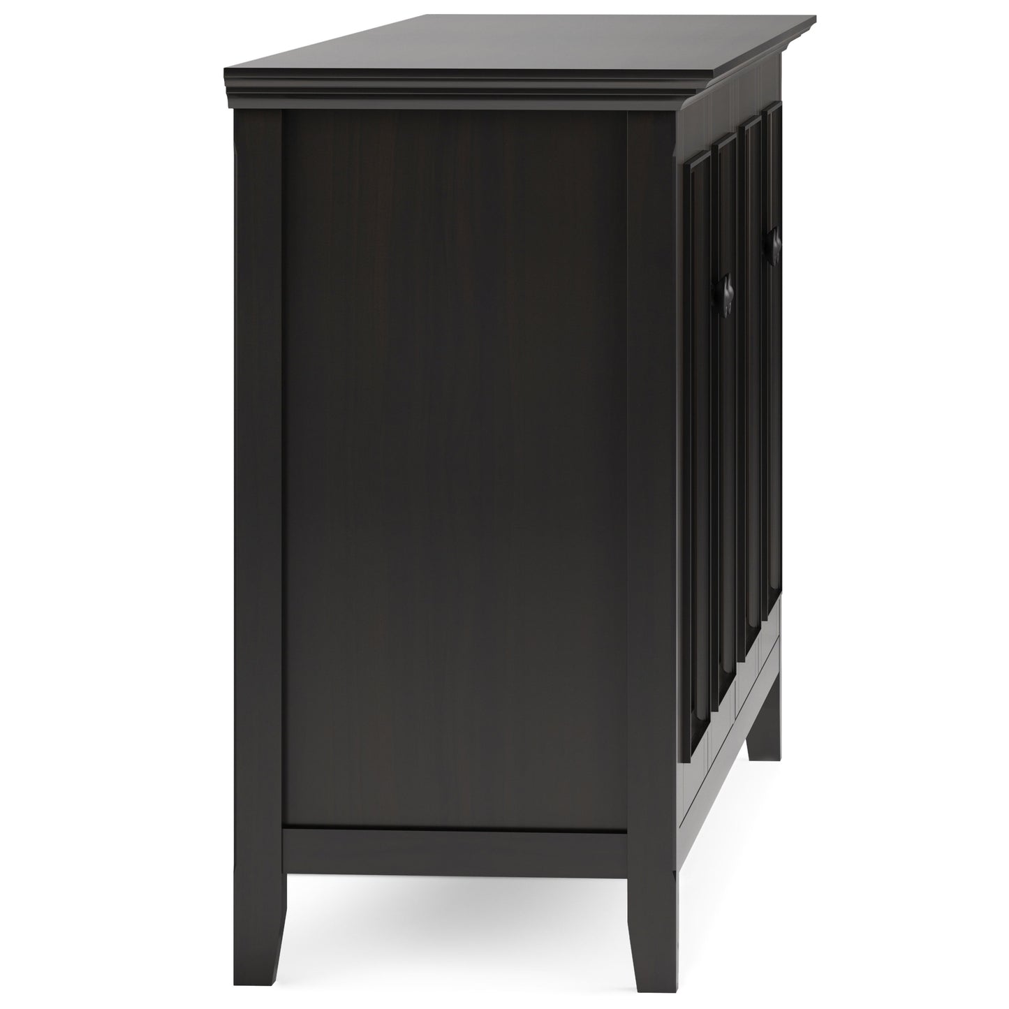 Amherst - Wide 4 Door Storage Cabinet - Hickory Brown