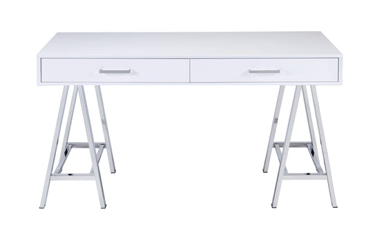 Coleen - High Gloss Writing Desk With USB